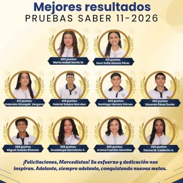 ¡Felicitaciones Top 10 Pruebas Saber 11 y Promo 2026!